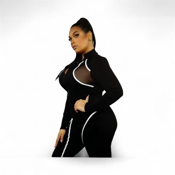 NWT! Popular Once Piece Jumpsuit - Black (Large) - Picture 6 of 6